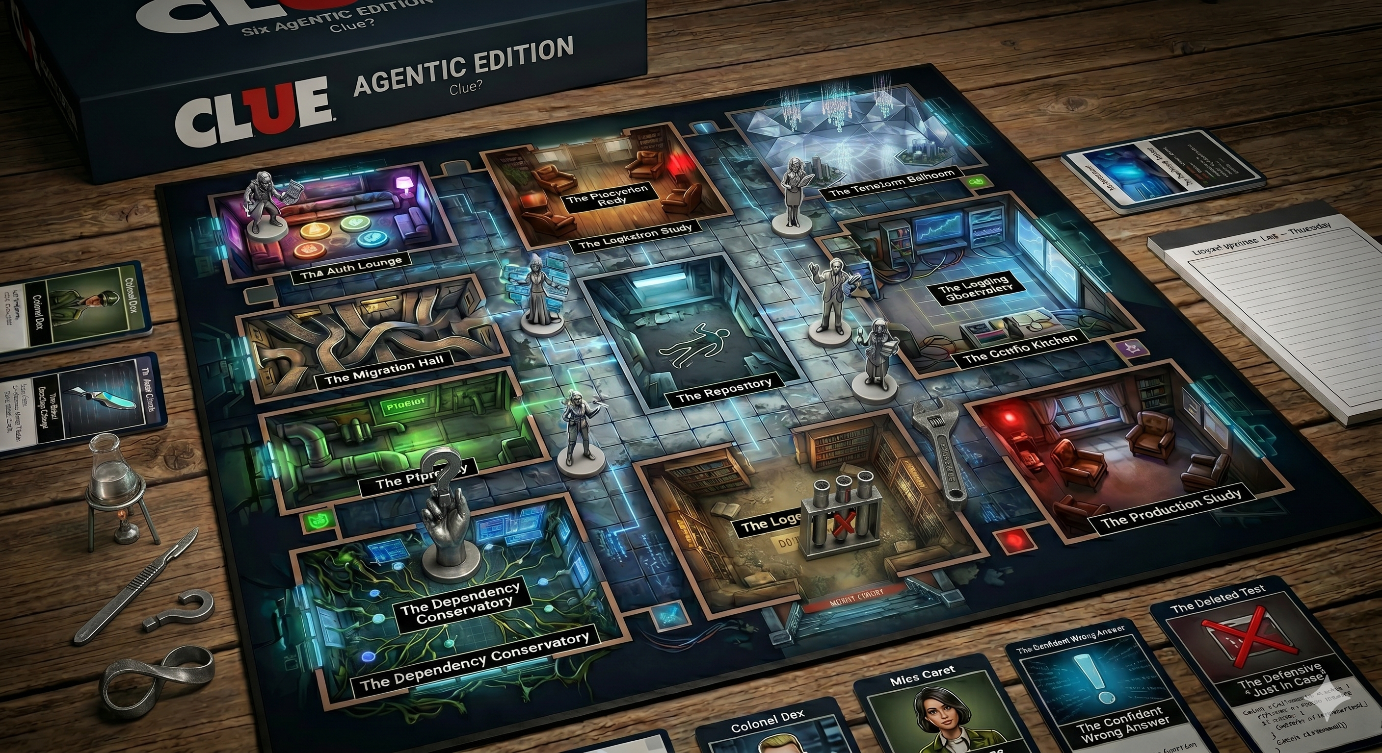Clue: Agentic Edition board game